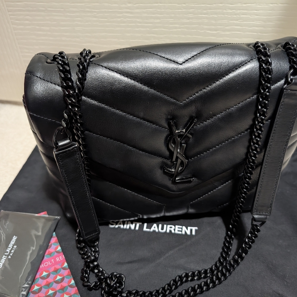 authentic ysl quilted leather Small lou lou Bag - Picture 16 of 16
